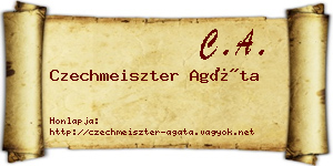 Czechmeiszter Agáta névjegykártya